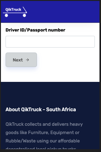 driver login