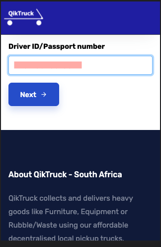 driver login